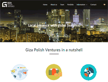 Tablet Screenshot of gpventures.pl